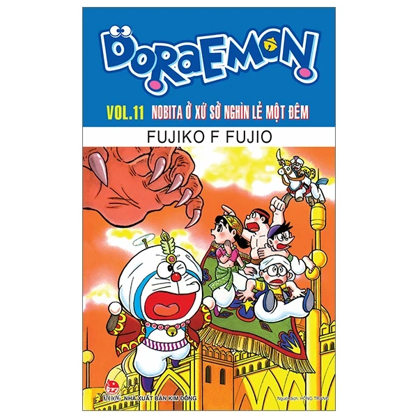 Doraemon - Truyện Dài - Tập 11: Nobita Ở Xứ Sở Nghìn Lẻ Một Đêm - Fujiko F Fujio (Mới 100%) Truyện tranh, NXB Kim Đồng - SÁCH ĐẠI HỌC
