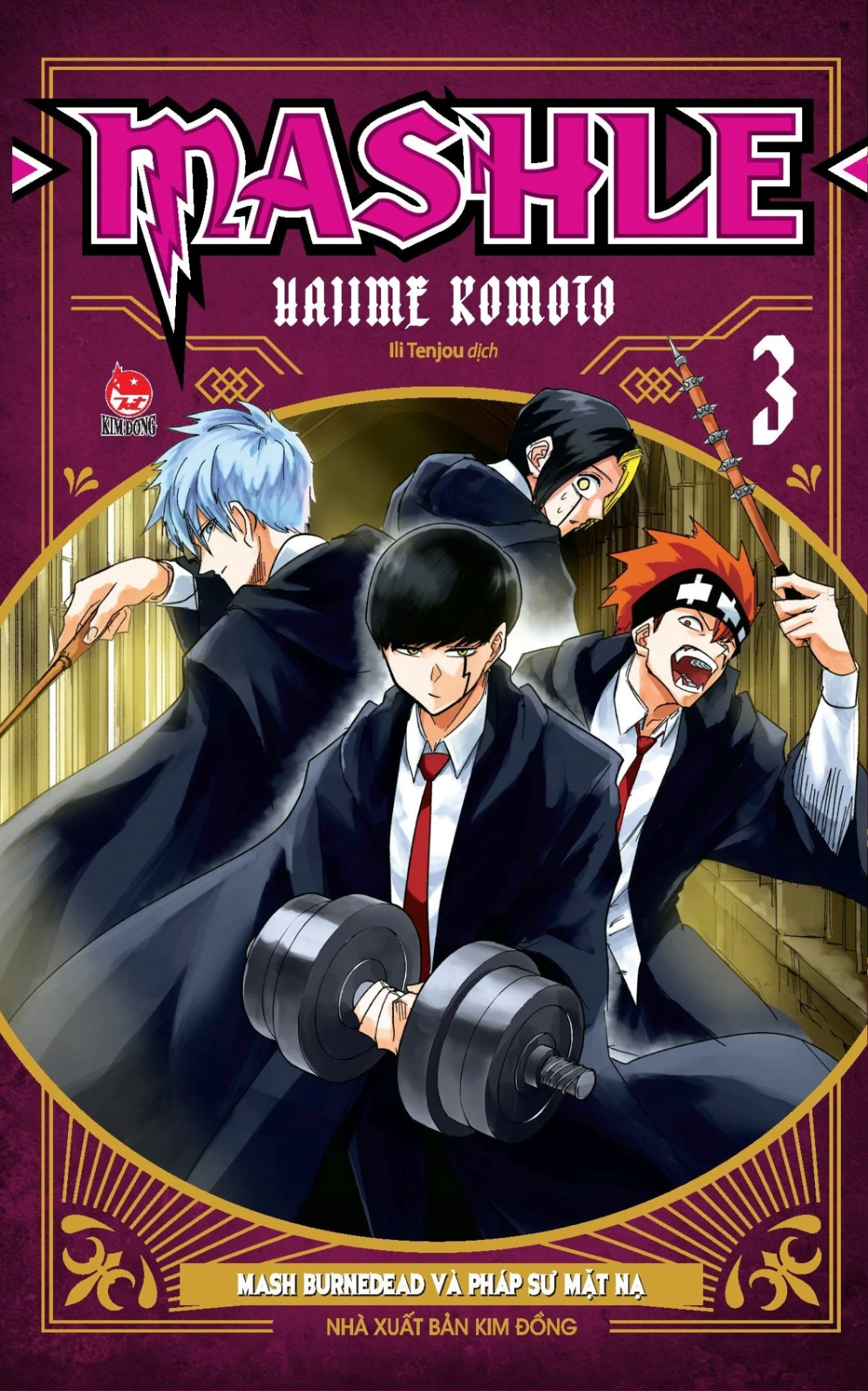 MASHLE - Tập 3 - Mash Burnedead Và Pháp Sư Mặt Nạ - Hajime Komoto (Mới 100%) Manga, comic, NXB Kim Đồng - SÁCH ĐẠI HỌC
