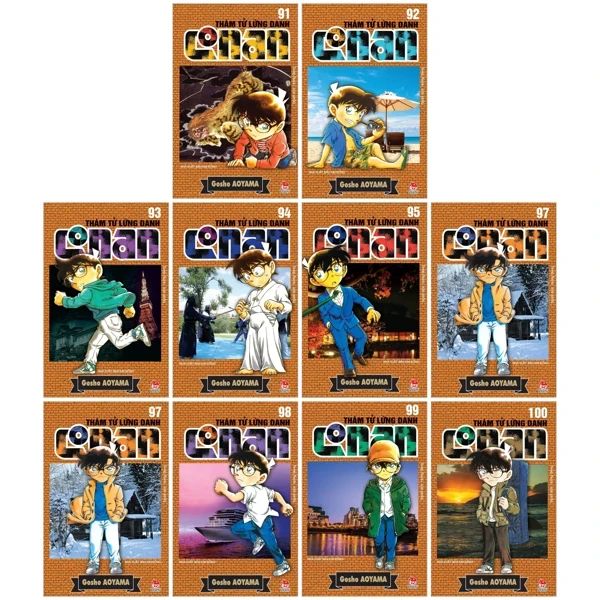 Thám Tử Lừng Danh Conan: Tập 91 - 100 (Bộ 10 Tập) - Gosho Aoyama (Mới 100%) Truyện tranh, NXB Kim Đồng - SÁCH ĐẠI HỌC