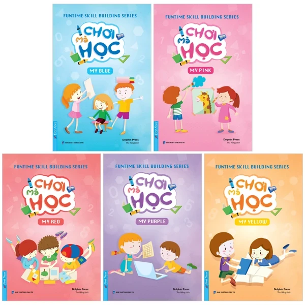 Funtime Skill Building Series - Chơi Mà Học (Bộ 5 Cuốn) - Dolphin Press (Mới 100%) Kiến thức, kỹ năng sống cho trẻ, First News - SÁCH ĐẠI HỌC
