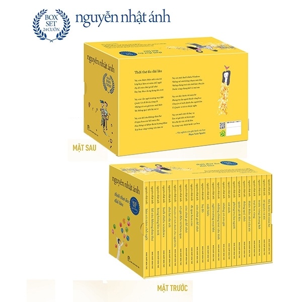 Thời Thơ Ấu Dài Lâu - Boxset Vàng Ấm Áp (Bộ 24 Cuốn) - Nguyễn Nhật Ánh (Mới 100%) Tiểu thuyết, NXB Trẻ - SÁCH ĐẠI HỌC