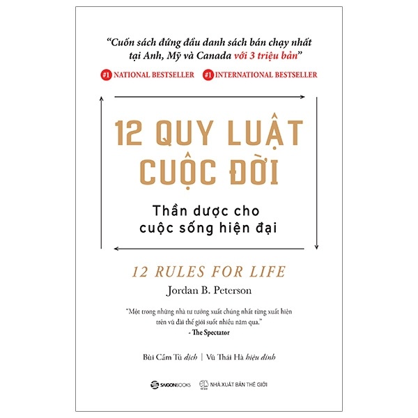 12 Quy Luật Cuộc Đời: Thần Dược Cho Cuộc Sống Hiện Đại - Jordan B. Peterson (Mới 100%) Sách tư duy, kỹ năng sống, SaigonBooks - SÁCH ĐẠI HỌC