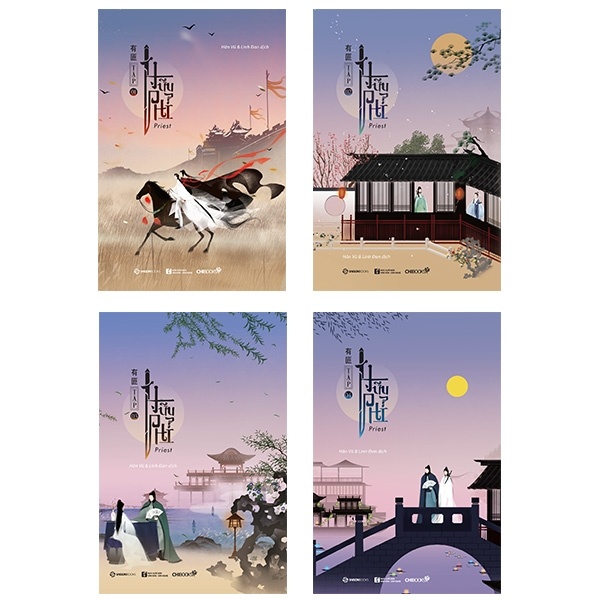 Hữu Phỉ - Bản Thường (Bộ 4 Cuốn) - Priest (Mới 100%) Ngôn tình, SaigonBooks - SÁCH ĐẠI HỌC