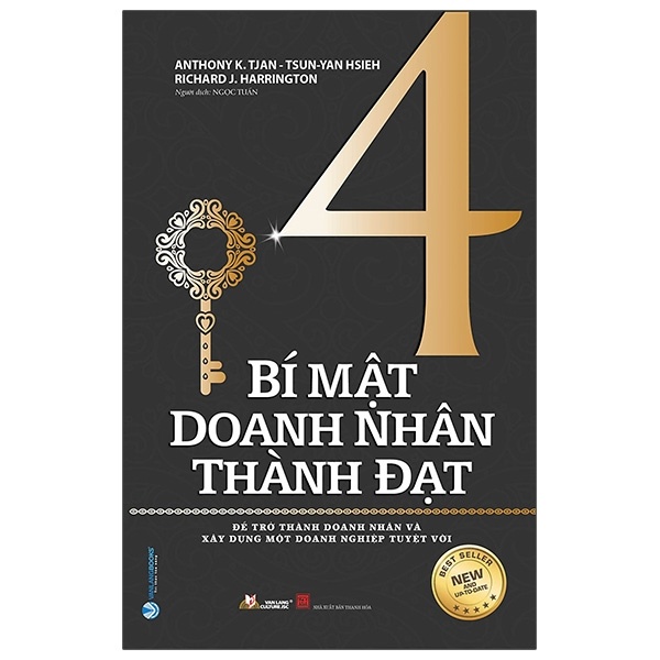 4 Bí Mật Doanh Nhân Thành Đạt - Anthony K. Tjan, Tsun-Yan Hsieh, Richard J. Harrington (Mới 100%) Nhân vật, bài học kinh doanh, Văn Lang Books - SÁCH ĐẠI HỌC