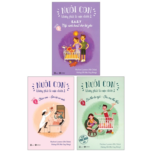 Nuôi Con Không Phải Là Cuộc Chiến 2 (Bộ 3 Tập) - Hachun Lyonnet, Hương Đỗ, Bubu Hương (Mới 100%) Cẩm nang làm cha mẹ, Thái Hà Books - SÁCH ĐẠI HỌC