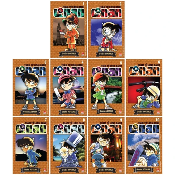 Thám Tử Lừng Danh Conan: Tập 1 - 10 (Bộ 10 Tập) - Gosho Aoyama (Mới 100%) Truyện tranh, NXB Kim Đồng - SÁCH ĐẠI HỌC