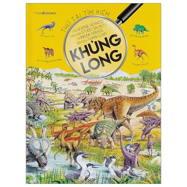 Thử Tài Tìm Kiếm - Khủng Long - Usborne (Mới 100%) Kiến thức, kỹ năng sống cho trẻ, Đông A - SÁCH ĐẠI HỌC