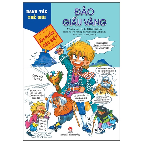 Danh Tác Thế Giới - Đảo Giấu Vàng - Neung In Publishing Company, R. L. Stevenson (Mới 100%) Truyện thiếu nhi, NXB Kim Đồng - SÁCH ĐẠI HỌC