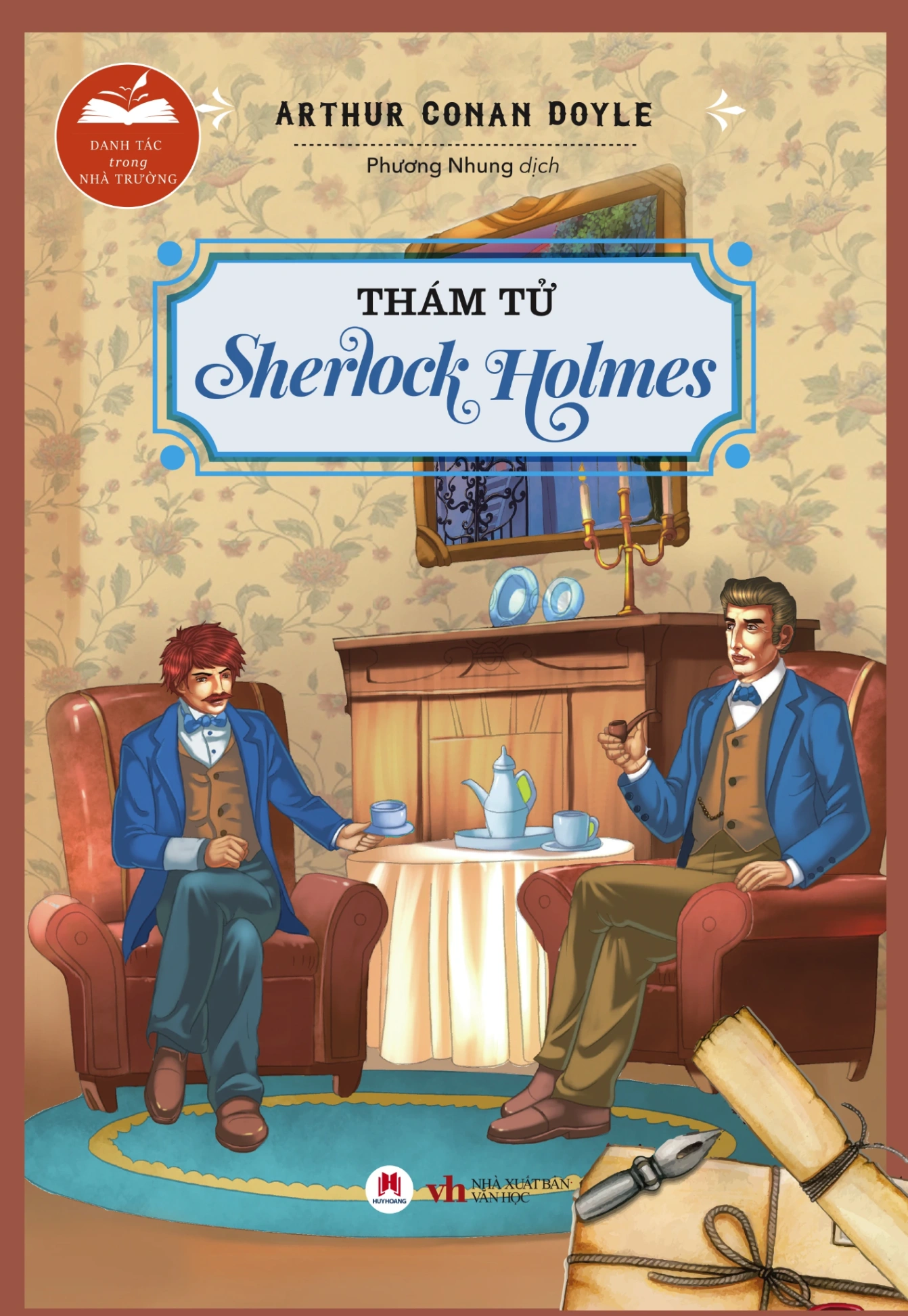 Danh Tác Trong Nhà Trường - Thám Tử Sherlock Holmes (2024) - Arthur Conan Doyle (Mới 100%) Truyện trinh thám, kiếm hiệp, Huy Hoàng - SÁCH ĐẠI HỌC