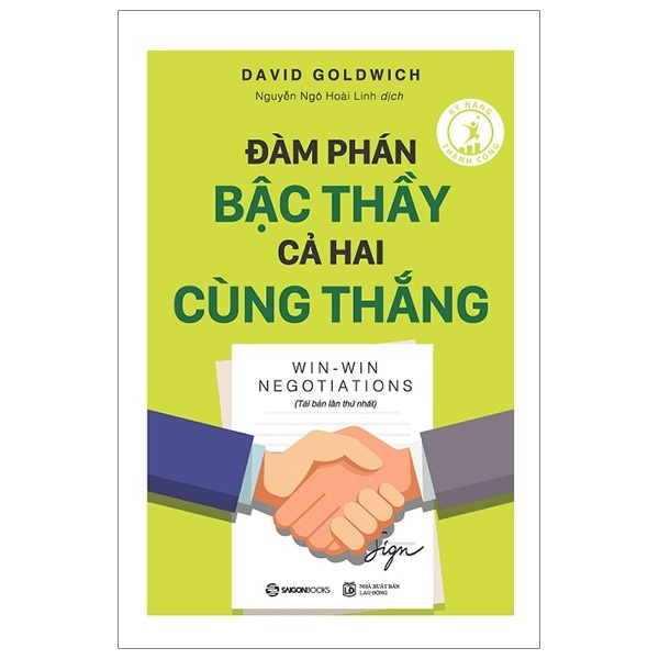Đàm Phán Bậc Thầy Cả Hai Cùng Thắng (Tái Bản 2019) - David Goldwich (Mới 100%) Sách tư duy, kỹ năng sống, SaigonBooks - SÁCH ĐẠI HỌC