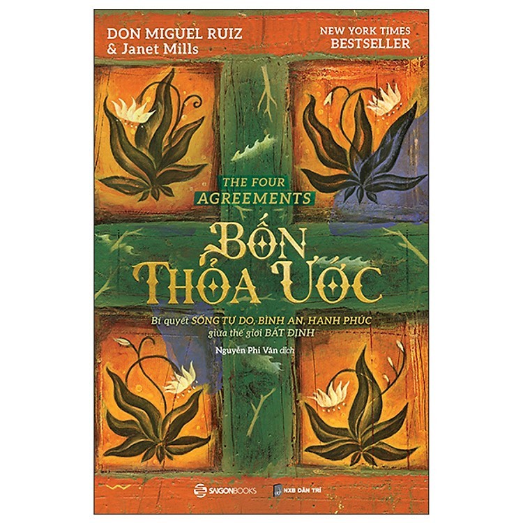 Bốn Thỏa Ước (Bộ 5 cuốn) - Don Miguel Ruiz, Janet Mills (Mới 100%) Sách tư duy, kỹ năng sống, SaigonBooks - SÁCH ĐẠI HỌC