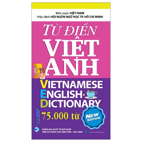 Từ Điển Việt - Anh 75.000 Từ - Việt Fame (Mới 100%) Tiếng Anh, Văn Lang Books - SÁCH ĐẠI HỌC