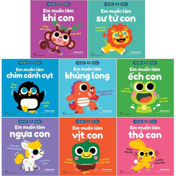 Combo Sách Chạy Nhảy Và Vui Đùa (Bộ 8 Cuốn) - Pintachan (Mới 100%) Kiến thức, kỹ năng sống cho trẻ, NXB Trẻ - SÁCH ĐẠI HỌC