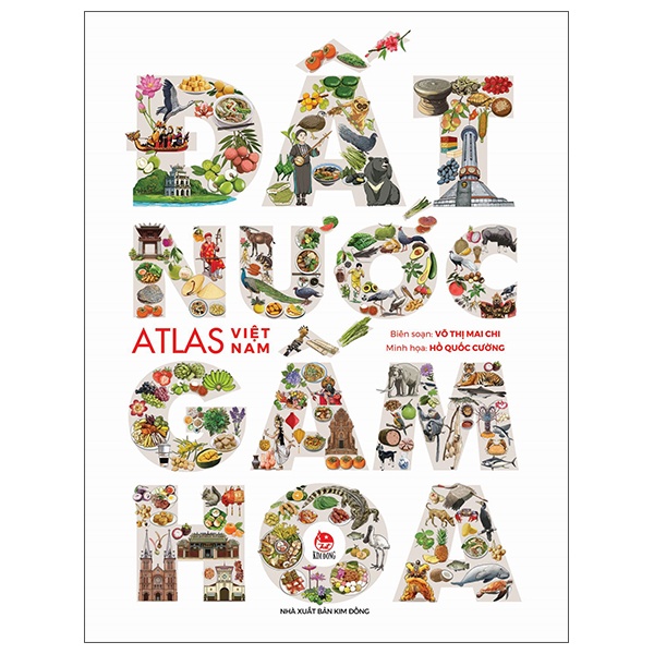 Đất Nước Gấm Hoa - Atlas Việt Nam - Võ Thị Mai Chi, Hồ Quốc Cường (Mới 100%) Sách địa danh, du lịch, NXB Kim Đồng - SÁCH ĐẠI HỌC