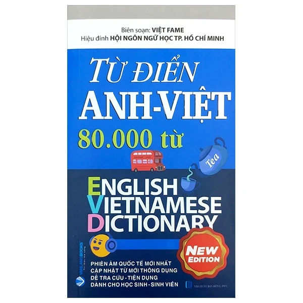 Từ Điển Anh - Việt 80.000 Từ - Việt Fame (Mới 100%) Tiếng Anh, Văn Lang Books - SÁCH ĐẠI HỌC