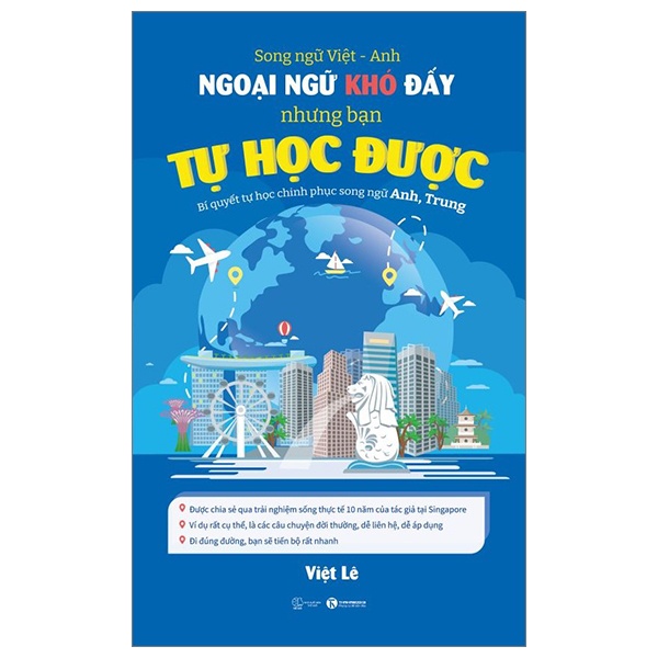 Ngoại Ngữ Khó Đấy Nhưng Bạn Tự Học Được - Song Ngữ Anh-Việt - Việt Lê (Mới 100%) Tiếng Anh, Thái Hà Books - SÁCH ĐẠI HỌC