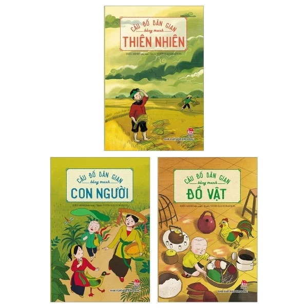 Câu Đố Dân Gian Bằng Tranh (Bộ 3 Cuốn) - Hiếu Minh, Vườn Illustration (Mới 100%) Kiến thức, kỹ năng sống cho trẻ, NXB Kim Đồng - SÁCH ĐẠI HỌC