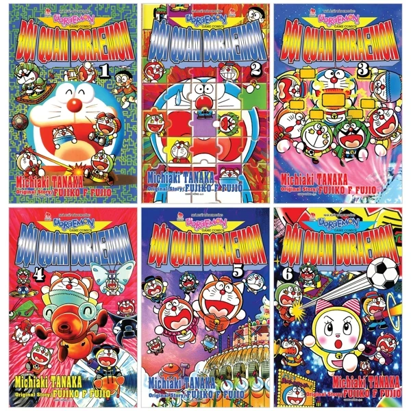 Đội Quân Doraemon (Bộ 6 Tập) - Michiaki Tanaka , Fujiko F. Fujio (Mới 100%) Truyện tranh, NXB Kim Đồng - SÁCH ĐẠI HỌC
