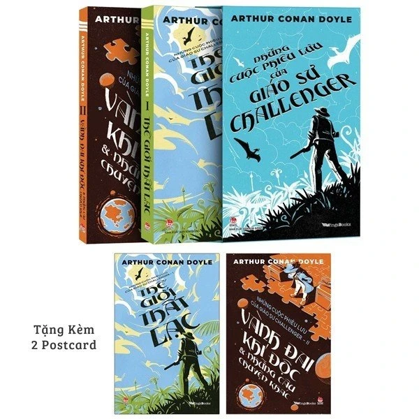 Boxset Những Cuộc Phiêu Lưu Của Giáo Sư Challenger (Bộ 2 Tập) - Arthur Conan Doyle (Mới 100%) Tiểu thuyết, NXB Kim Đồng - SÁCH ĐẠI HỌC