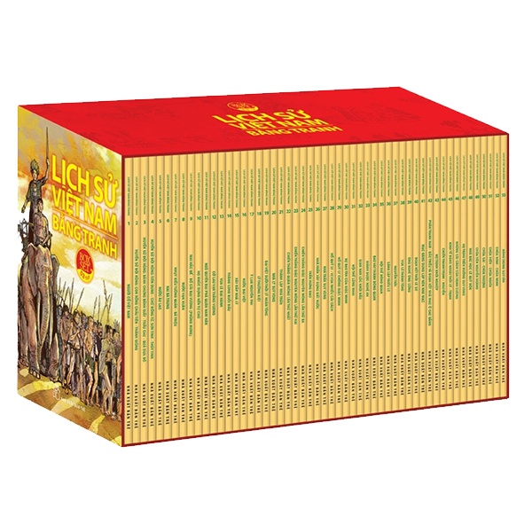Boxset Lịch Sử Việt Nam Bằng Tranh Trọn Bộ (Bộ Hộp 53 Cuốn) - Trần Bạch Đằng (Mới 100%) Lịch sử, địa lí Việt Nam, NXB Trẻ - SÁCH ĐẠI HỌC