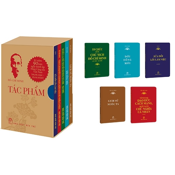 Bộ Sách Hồ Chí Minh - Tác Phẩm - Hồ Chí Minh (Mới 100%) Tiểu sử, hồi ký, NXB Trẻ - SÁCH ĐẠI HỌC