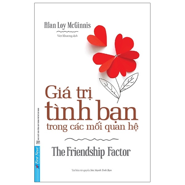 Giá Trị Tình Bạn Trong Các Mối Quan Hệ - Alan Loy McGinnis (Mới 100%) Sách tư duy, kỹ năng sống, First News - SÁCH ĐẠI HỌC