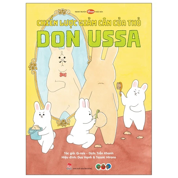 Ehon Nhật Bản - Chiến Lược Giảm Cân Của Thỏ Don Ussa (Dành Cho Trẻ Từ 3 Tuổi Trở Lên) - Q-rais (Mới 100%) Truyện thiếu nhi, NXB Kim Đồng - SÁCH ĐẠI HỌC