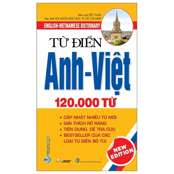 Từ Điển Anh - Việt 120.000 Từ - Việt Fame (Mới 100%) Tiếng Anh, Văn Lang Books - SÁCH ĐẠI HỌC