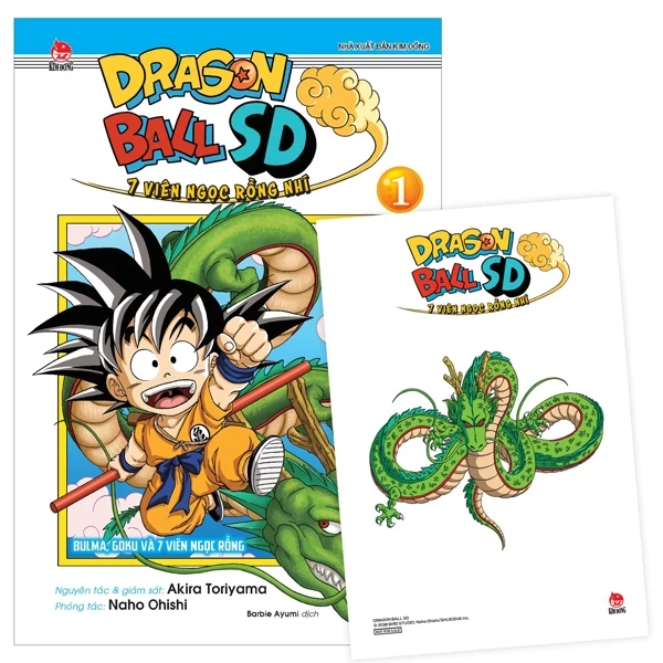 Dragon Ball SD - 7 Viên Ngọc Rồng Nhí - Tập 1: Buma, Goku Và 7 Viên Ngọc Rồng - Akira Toriyama, Naho Ohishi (Mới 100%) Truyện tranh, NXB Kim Đồng - SÁCH ĐẠI HỌC