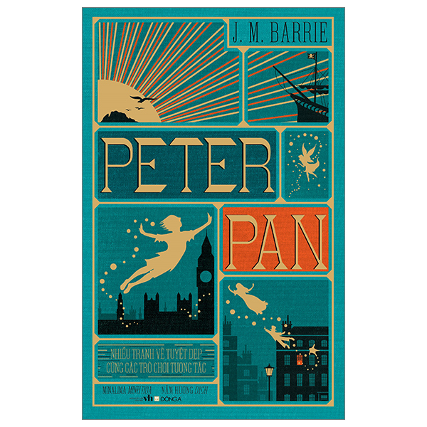 Peter Pan - Những Tranh Vẽ Tuyệt Đẹp Cùng Các Trò Chơi Tương Tác (Bìa Cứng) - J. M. Barrie, Mina Lima (Mới 100%) Truyện thiếu nhi, Đông A - SÁCH ĐẠI HỌC