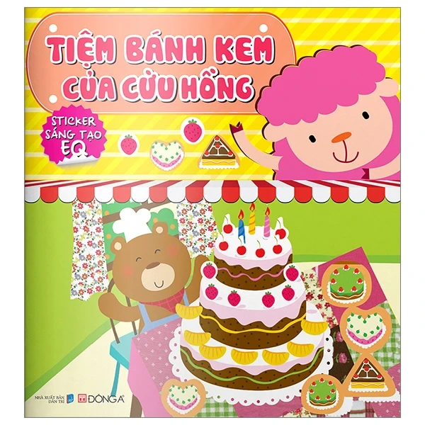 Tiệm Bánh Kem Của Cừu Hồng - Sticker Sáng Tạo EQ - Đông A (Mới 100%) Kiến thức, kỹ năng sống cho trẻ, Đông A - SÁCH ĐẠI HỌC