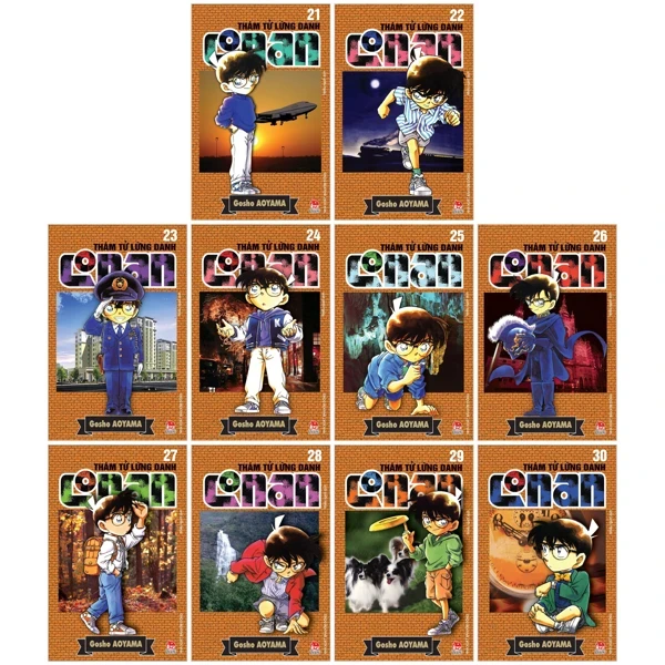 Thám Tử Lừng Danh Conan: Tập 21 - 30 (Bộ 10 Tập) - Gosho Aoyama (Mới 100%) Truyện tranh, NXB Kim Đồng - SÁCH ĐẠI HỌC