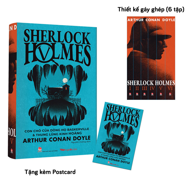 Sherlock Holmes - Tập 5: Con Chó Của Dòng Họ Baskerville Và Thung Lũng Kinh Hoàng - Arthur Conan Doyle (Mới 100%) Truyện trinh thám, kiếm hiệp, NXB Kim Đồng - SÁCH ĐẠI HỌC