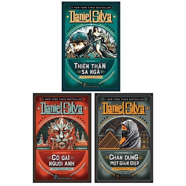 Thiên Thần Sa Ngã + Cô Gái Người Anh + Chân Dung Một Gián Điệp (Bộ 3 Cuốn) - Daniel Silva (Mới 100%) Truyện trinh thám, kiếm hiệp, NXB Trẻ - SÁCH ĐẠI HỌC
