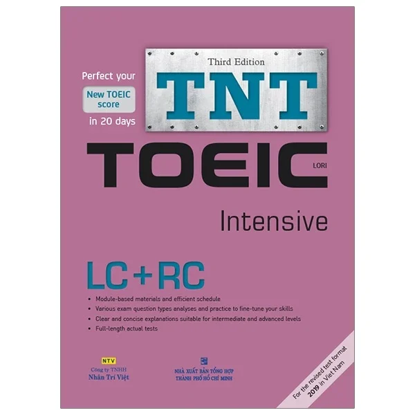 TNT TOEIC Intensive LC + RC (Third Edition) - Lori (Mới 100%) Tiếng Anh, NXB Tổng Hợp TPHCM - SÁCH ĐẠI HỌC