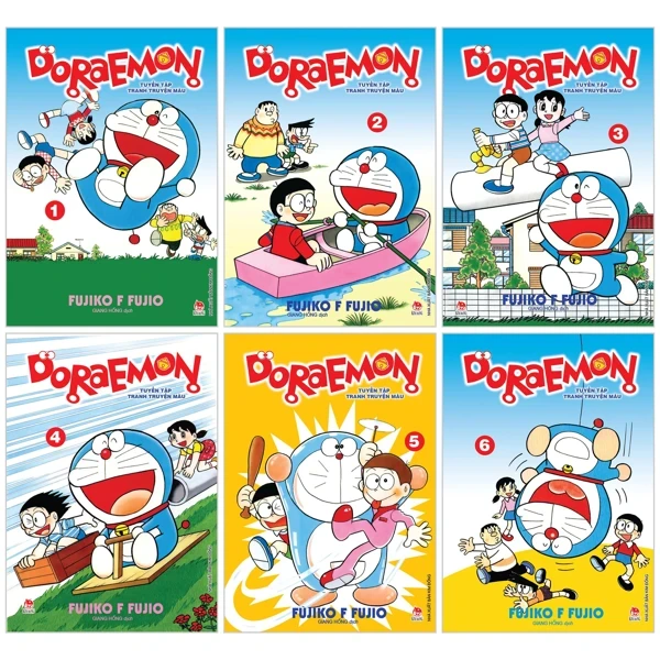 Doraemon - Tuyển Tập Tranh Truyện Màu (Bộ 6 Tập) - Fujiko F. Fujio (Mới 100%) Truyện tranh, NXB Kim Đồng - SÁCH ĐẠI HỌC
