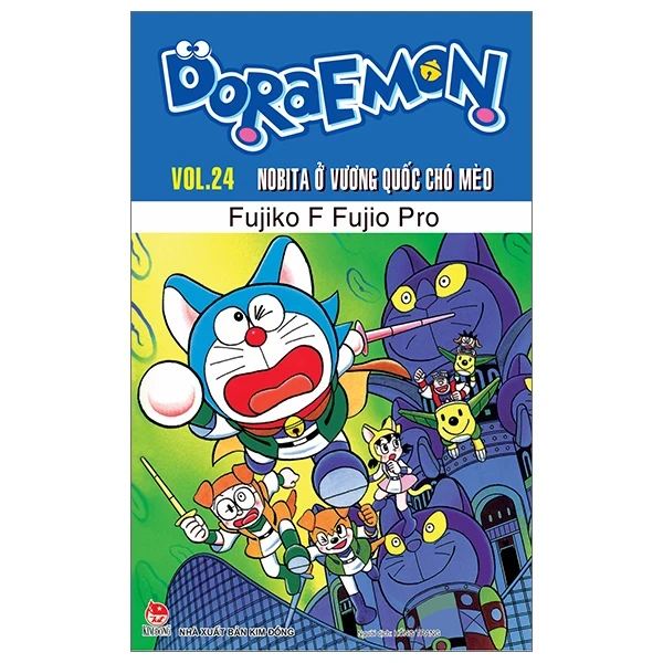 Doraemon - Truyện Dài - Tập 24: Nobita Ở Vương Quốc Chó Mèo - Fujiko F Fujio (Mới 100%) Truyện tranh, NXB Kim Đồng - SÁCH ĐẠI HỌC