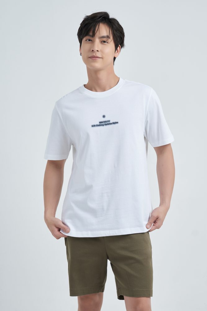 Áo Phông Regular Cotton 1245 - Trắng - 2XL