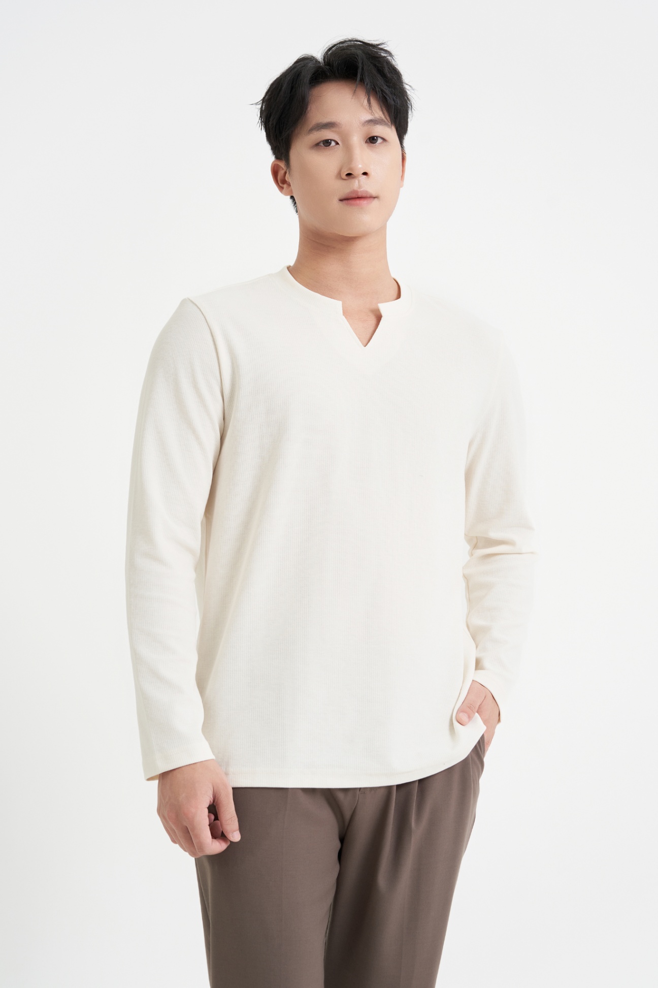 Áo Nỉ Regular 4129 - Be - 2XL