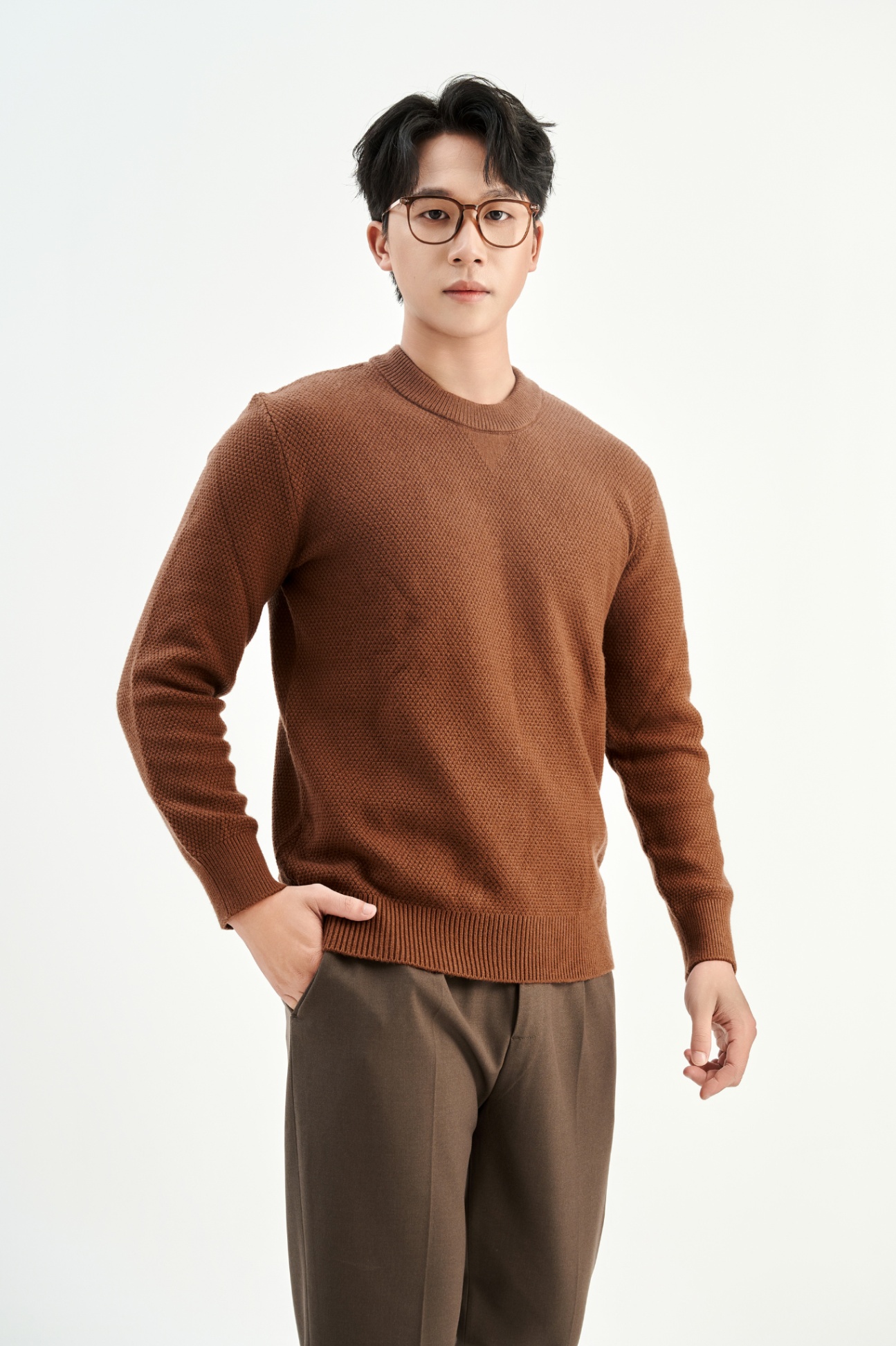 Áo Len Regular 3553 - Cam - 2XL