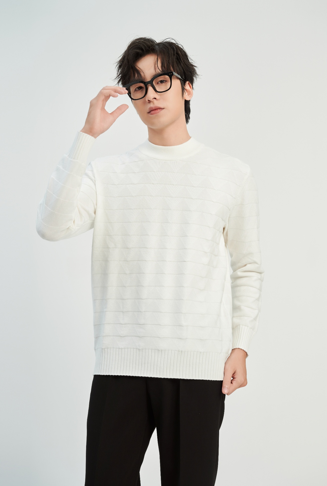 Áo Len Regular 3542 - Trắng - 2XL