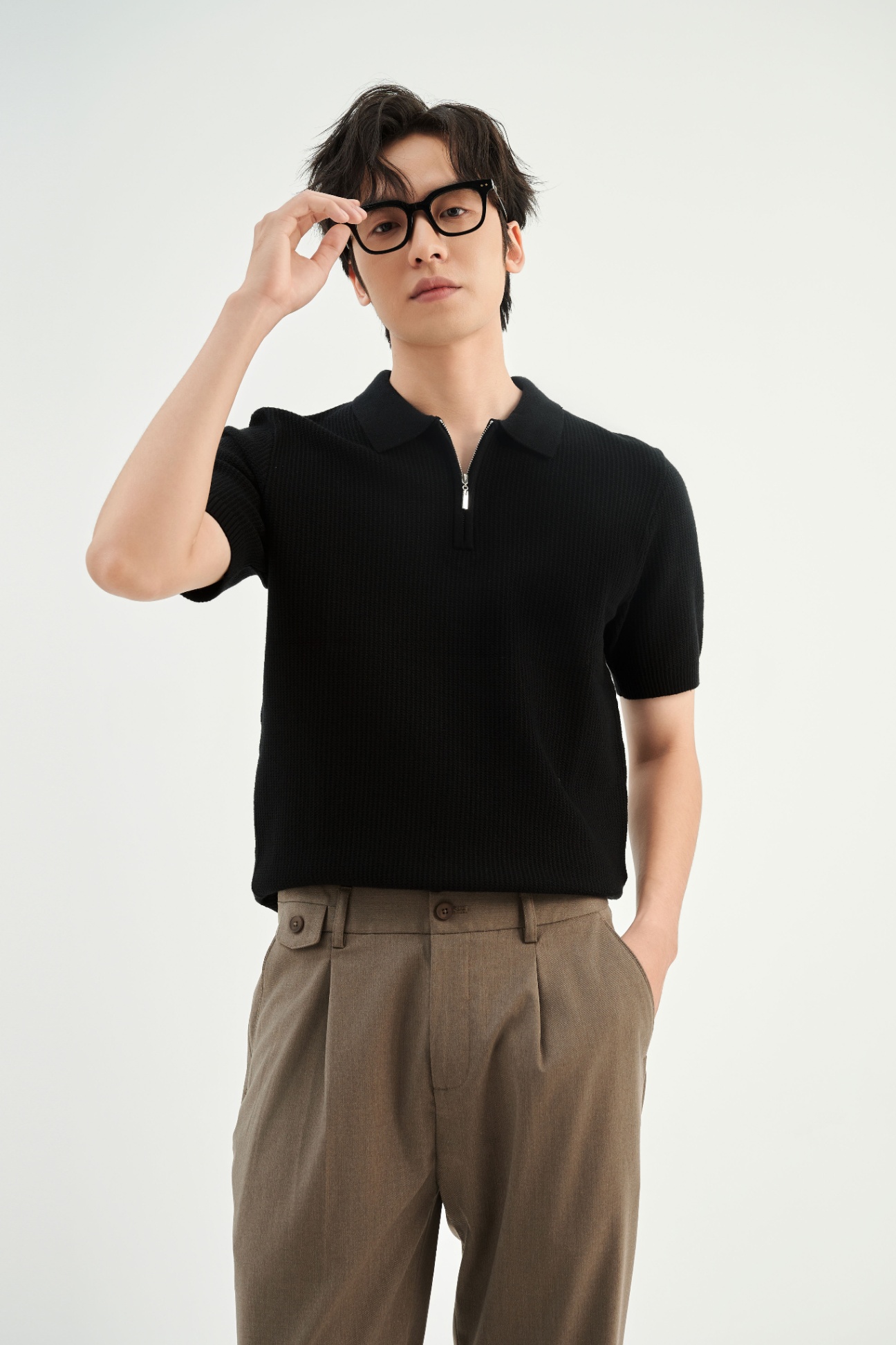 Áo Polo Fitted 2154 - Đen - 2XL