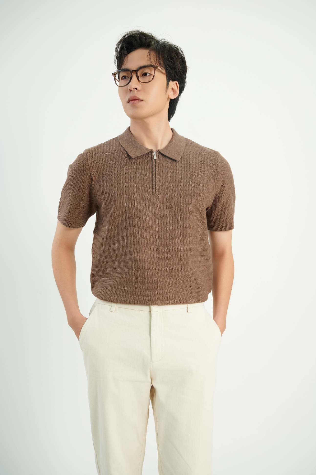 Áo Polo Fitted 2154 - Nâu - 2XL