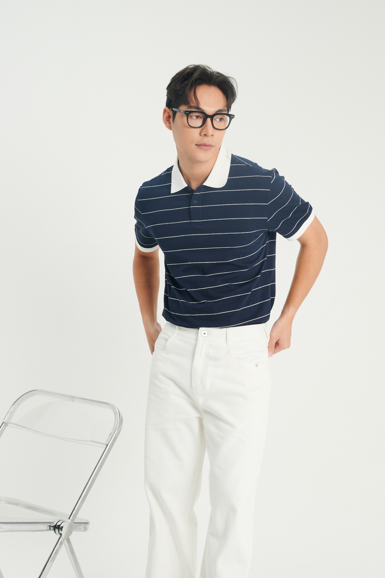 Áo Polo Cổ Đức Regular 2191 - Xanh - 2XL