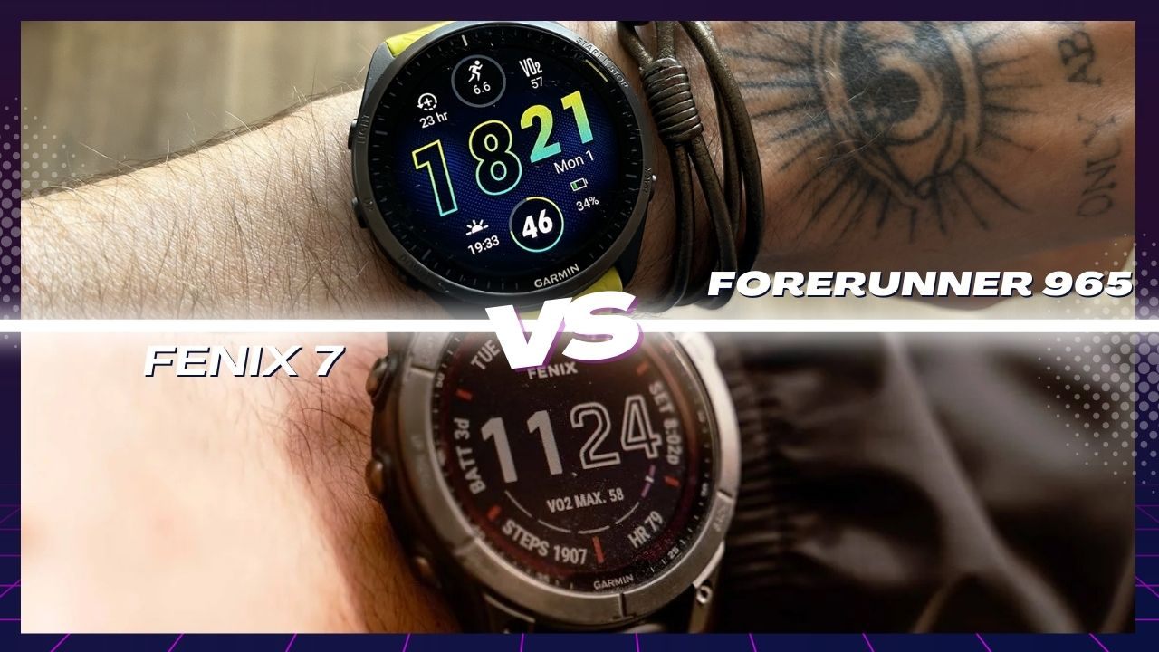 So sánh đồng hồ chạy bộ Garmin 965 vs Garmin Fenix 7