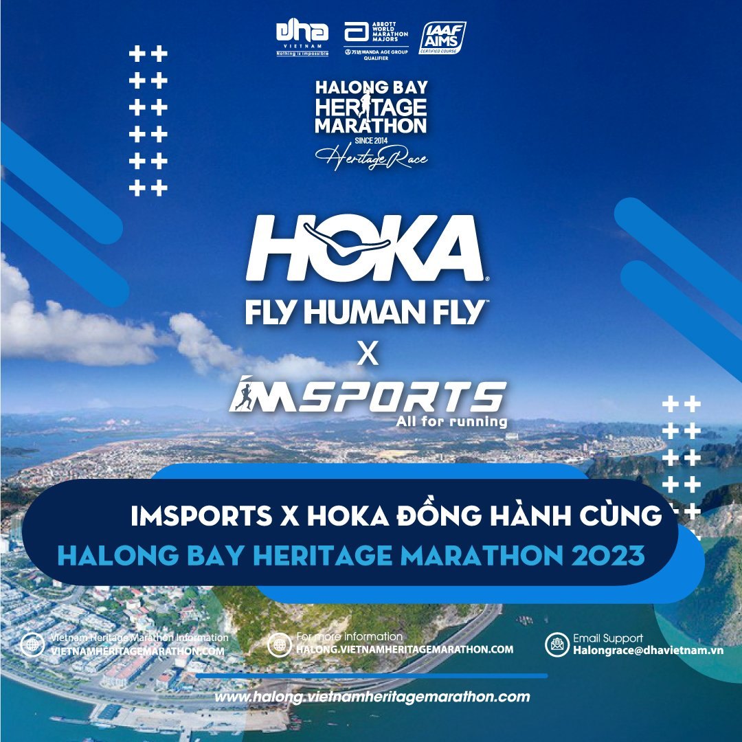 IMSPORTS x HOKA ĐỐI TÁC ĐỒNG HÀNH CÙNG GIẢI HALONG BAY HERITAGE MARATHON 2023