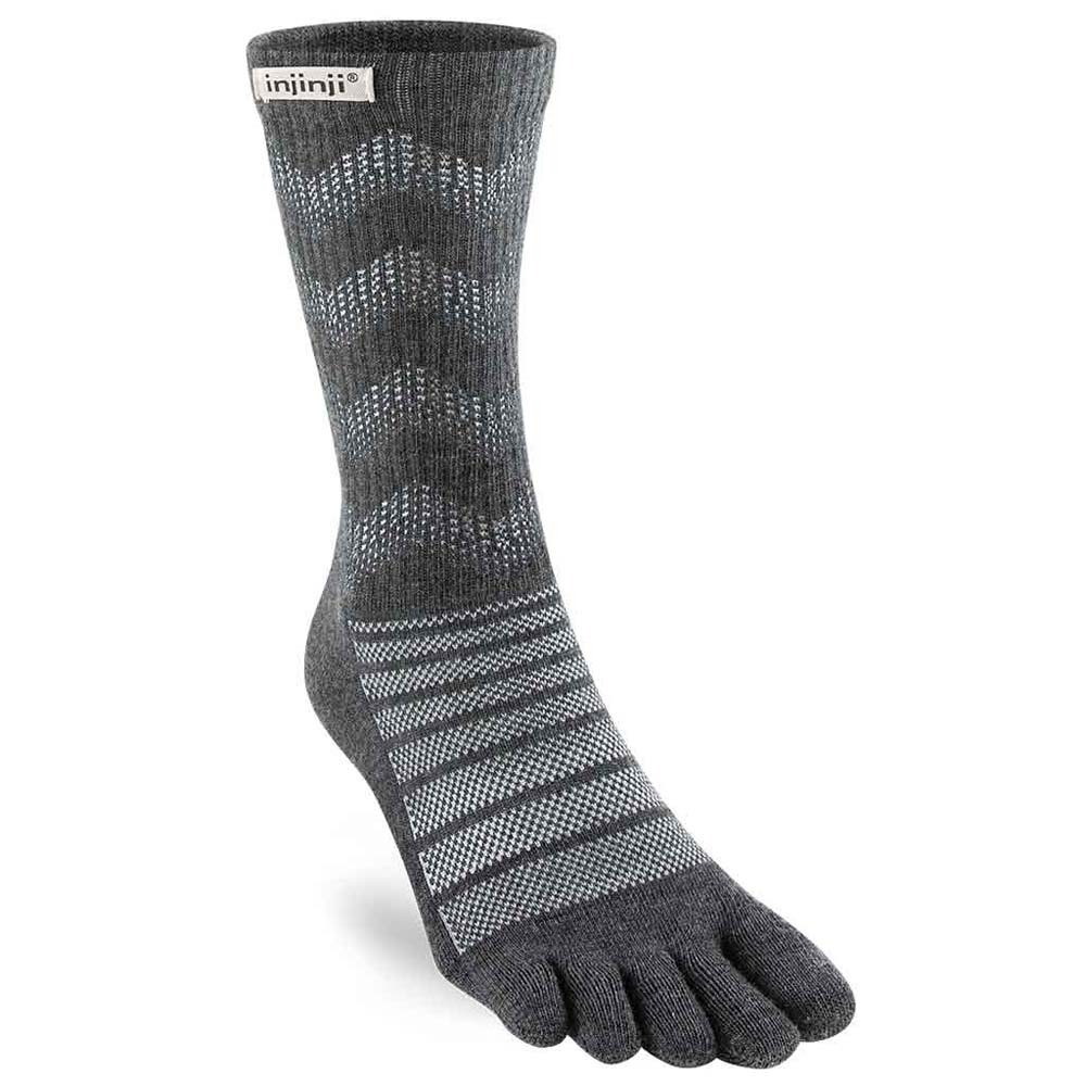 Tất chạy Trail Injinji Outdoor Midweight Crew NuWool Toe Sock