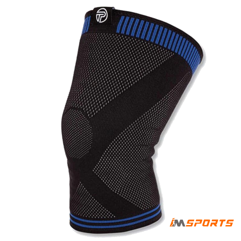PRO-TEC Athletics 3D Knee Compression Sleeve With Gel Support – Black, One Size