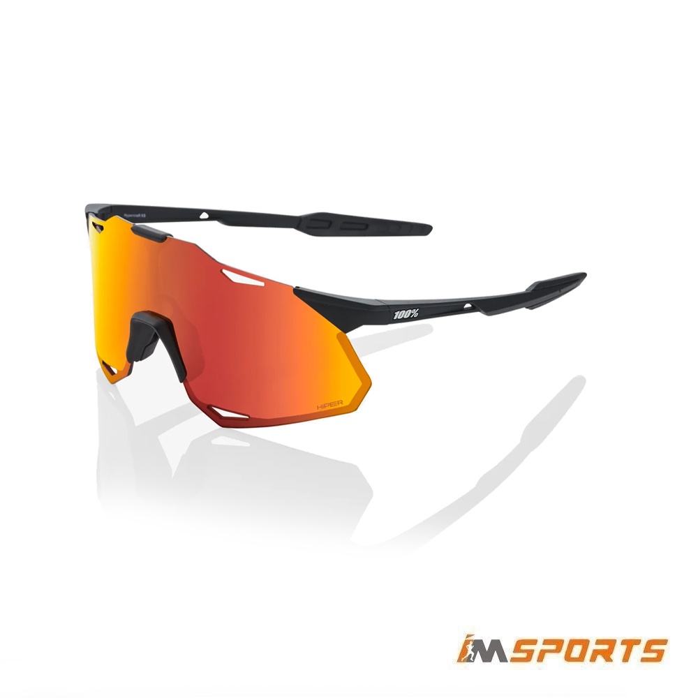 HYPERCRAFT® XS | Kính 100% HYPERCRAFT® XS Soft Tact Black - HiPER Red Multilayer Lens