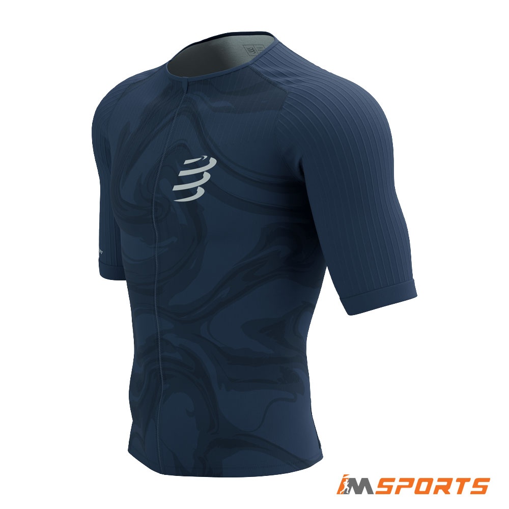 Tri Postural Top | Áo Tri Nam Compressport Tri Postural Aero SS Top M-Indigo Print